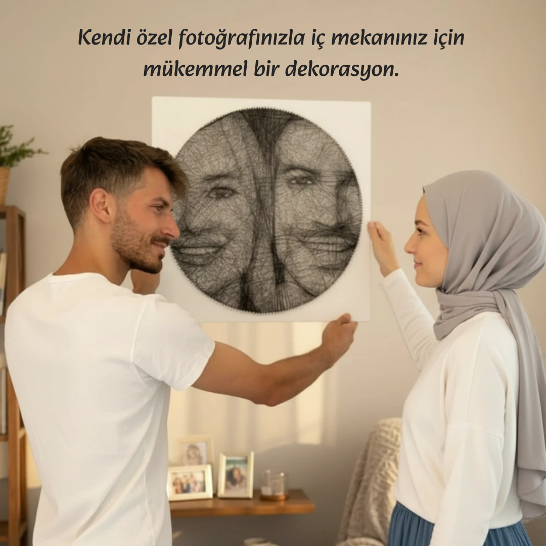 Kişiye özel String art Tablo Seti